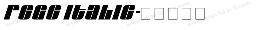 Rege Italic字体转换